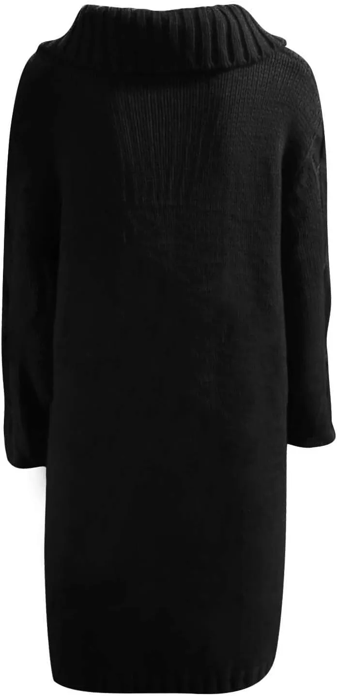 Wkishenl Women's Long Sleeve Cardigan Sweaters Oversized Button Down Cable Knit Coats Casual Open Front Long Sleeve Outerwear
