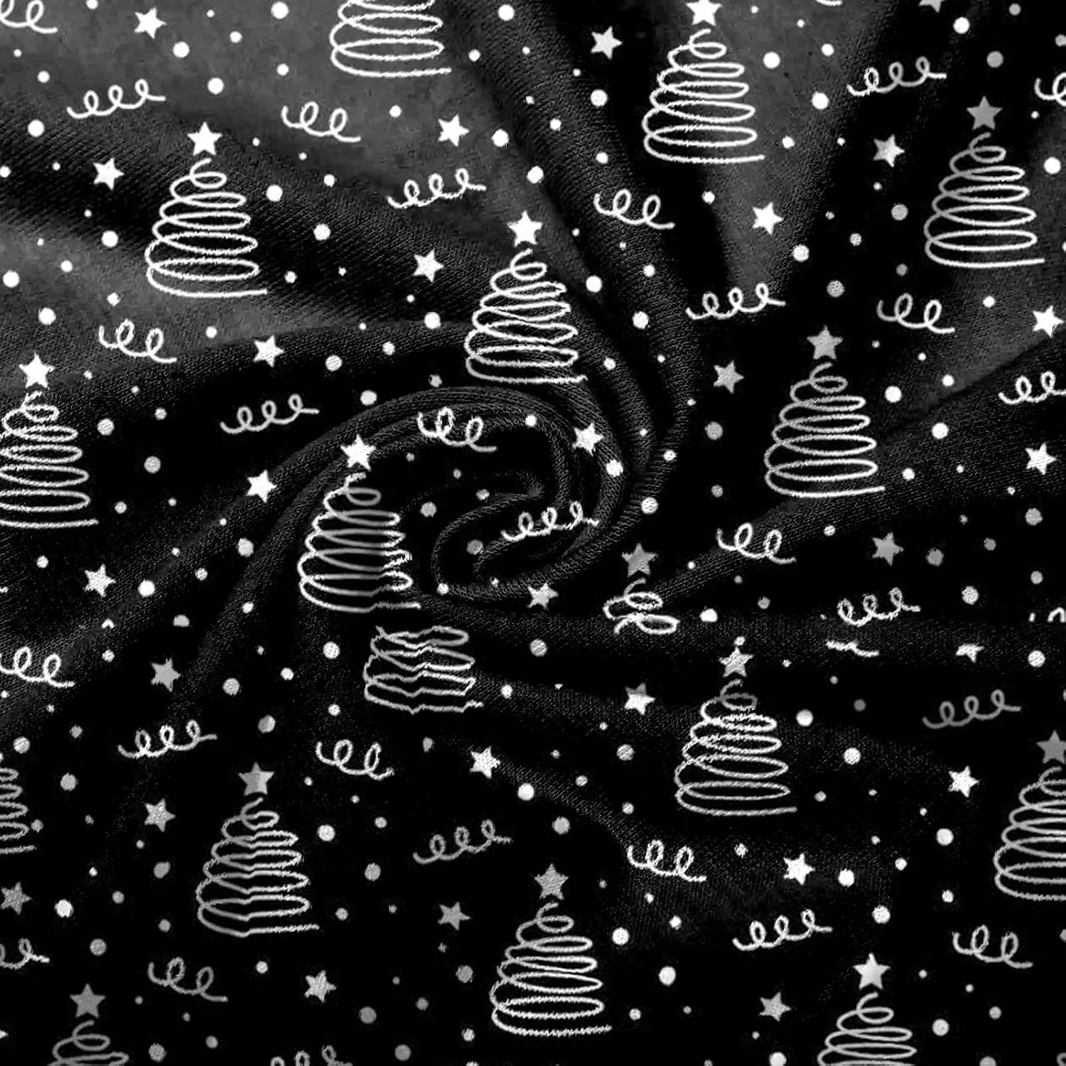 Woman Christmas Sweater Snowflake Print Long Sleeve Open Front Cardigan Fall Casual Loose Fit Clothing with Pockets