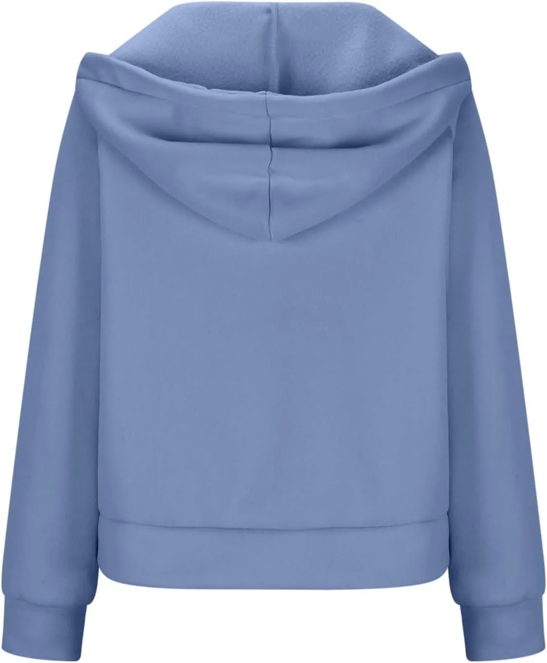 Women Half Zip Hoodies Drawstring Cropped Sweatshirts Oversized Pullover Tops with Pockets Fashion Preppy Clothes