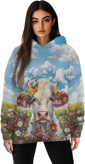Women Hoodies Oversized Sweatshirts Hooded Pullover Sweater Long Sleeve Fall Winter Fashion Outfits