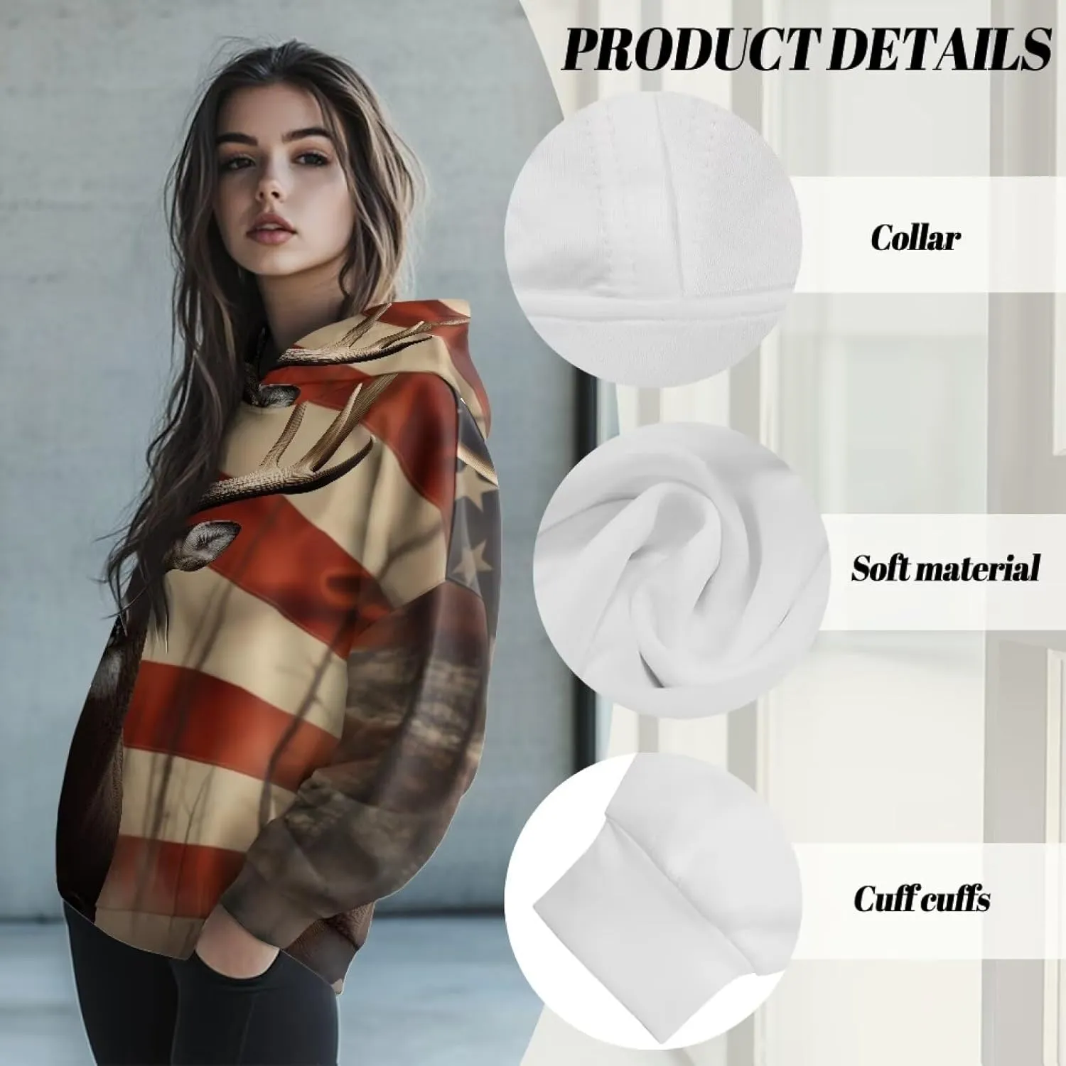 Women Hoodies Oversized Sweatshirts Hooded Pullover Sweater Long Sleeve Fall Winter Fashion Outfits