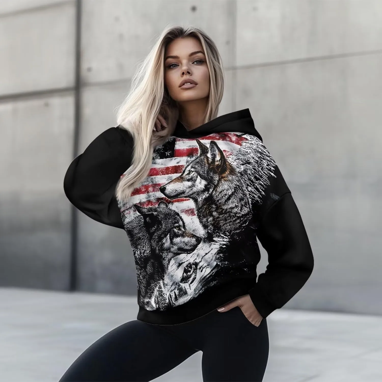 Women Hoodies Oversized Sweatshirts Hooded Pullover Sweater Long Sleeve Fall Winter Fashion Outfits