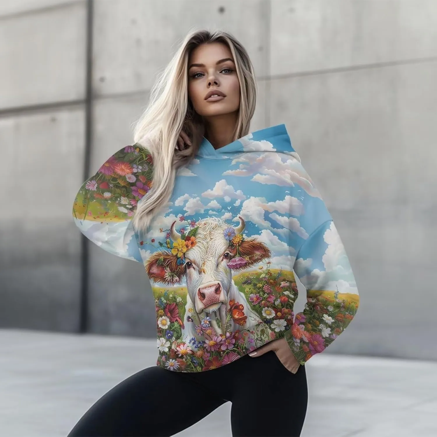 Women Hoodies Oversized Sweatshirts Hooded Pullover Sweater Long Sleeve Fall Winter Fashion Outfits