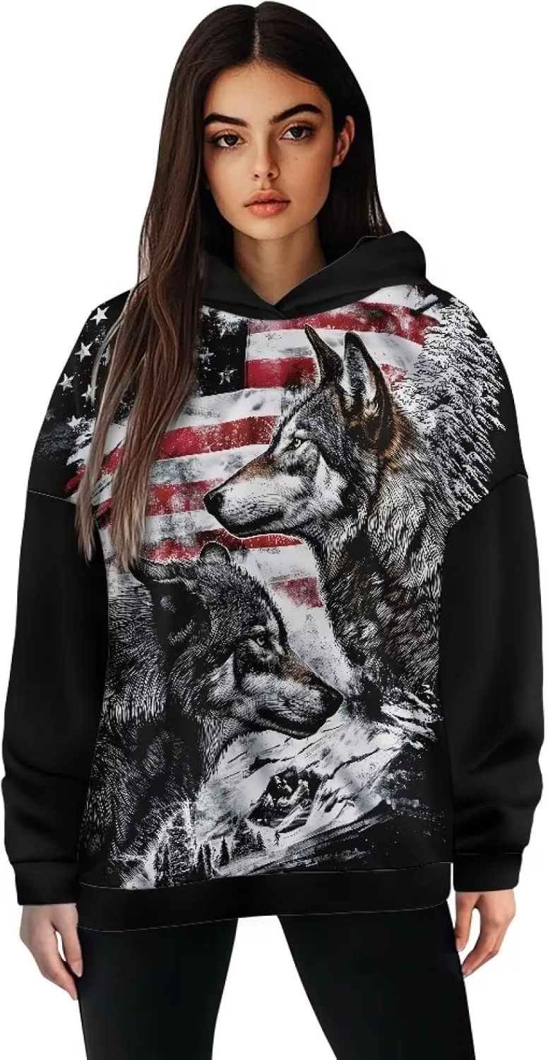 Women Hoodies Oversized Sweatshirts Hooded Pullover Sweater Long Sleeve Fall Winter Fashion Outfits