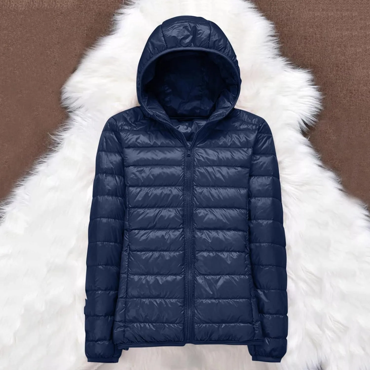 Women Warm Waterproof Lightweight Jacket Hooded Windproof Winter Coat With Womens Utility Jacket Hooded