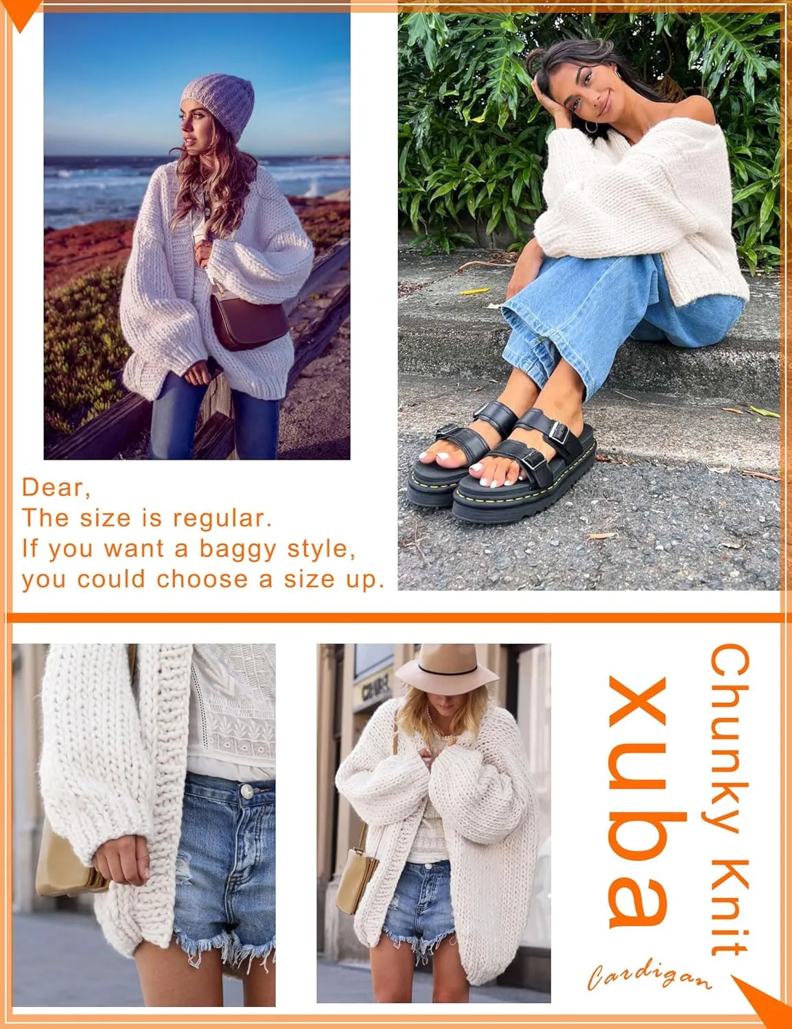 Women's Cardigan Soft Pocketed Long Sleeves Casual Knitted Open Front Cardigans Lightweight Sweaters