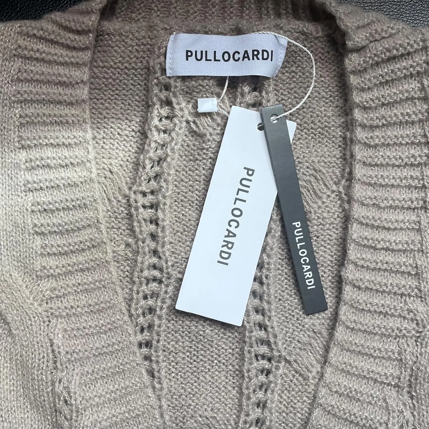 Women's Cardigan Sweaters Long Open Front Cardigans Long Sleeve Chunky Cable Knit Cardigan with 2 Pockets