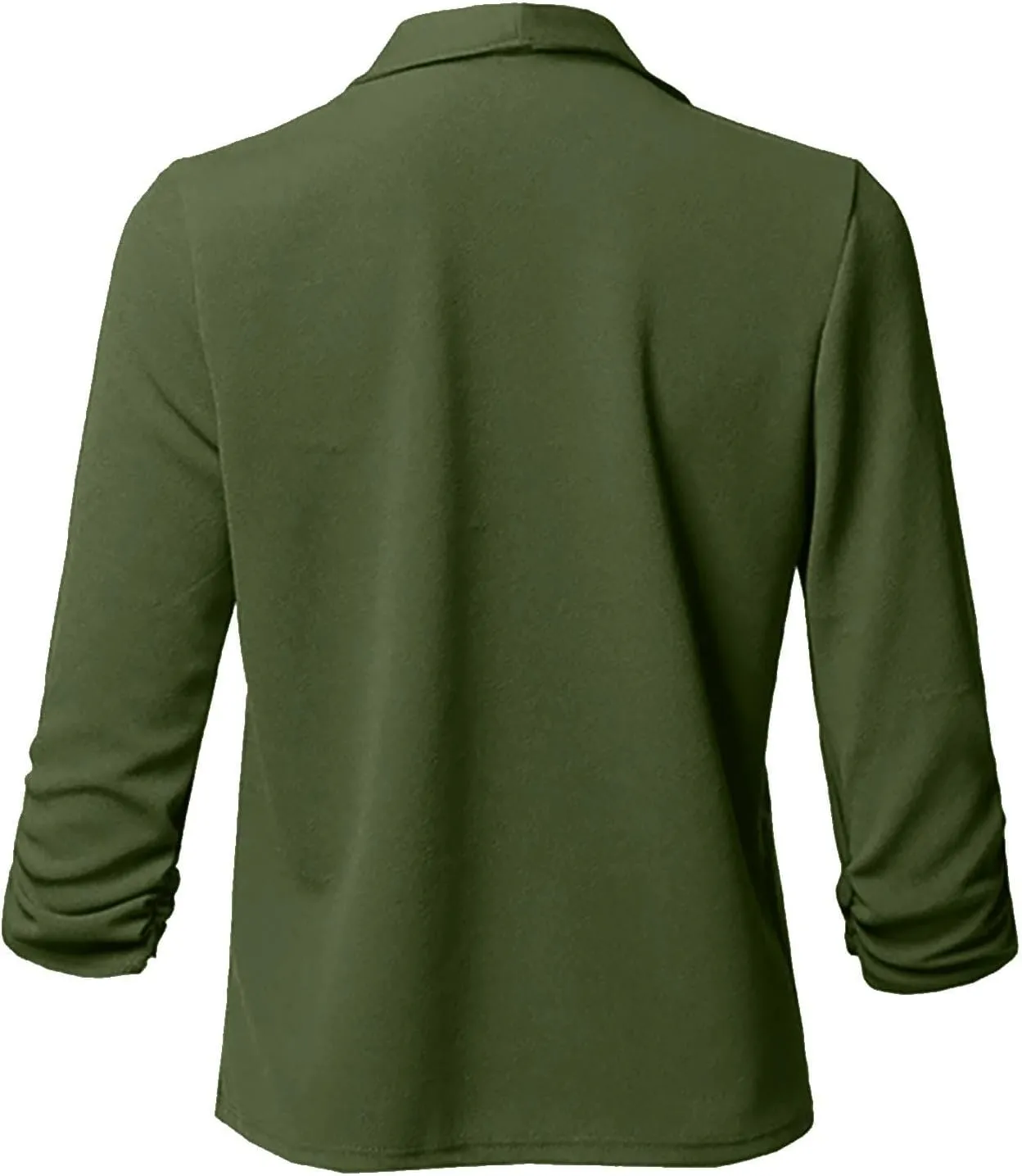Womens Classic Simple Solid Blazers Long Sleeve Open Front Casual Jackets Soft Loose Fitted Cardigan Daily Work Suits