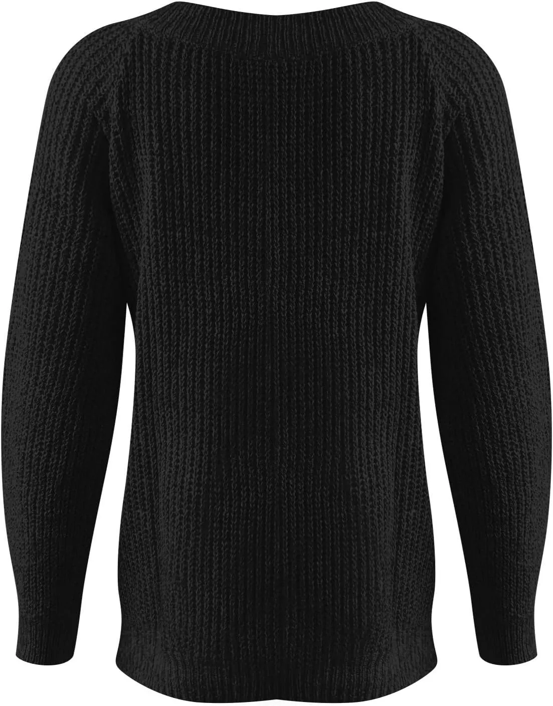 Women's Fair Isle Long Sleeve Crew Neck Knit Sweaters Vintage Chunky Stripedd Sweater Pullover Top for Fall Winter