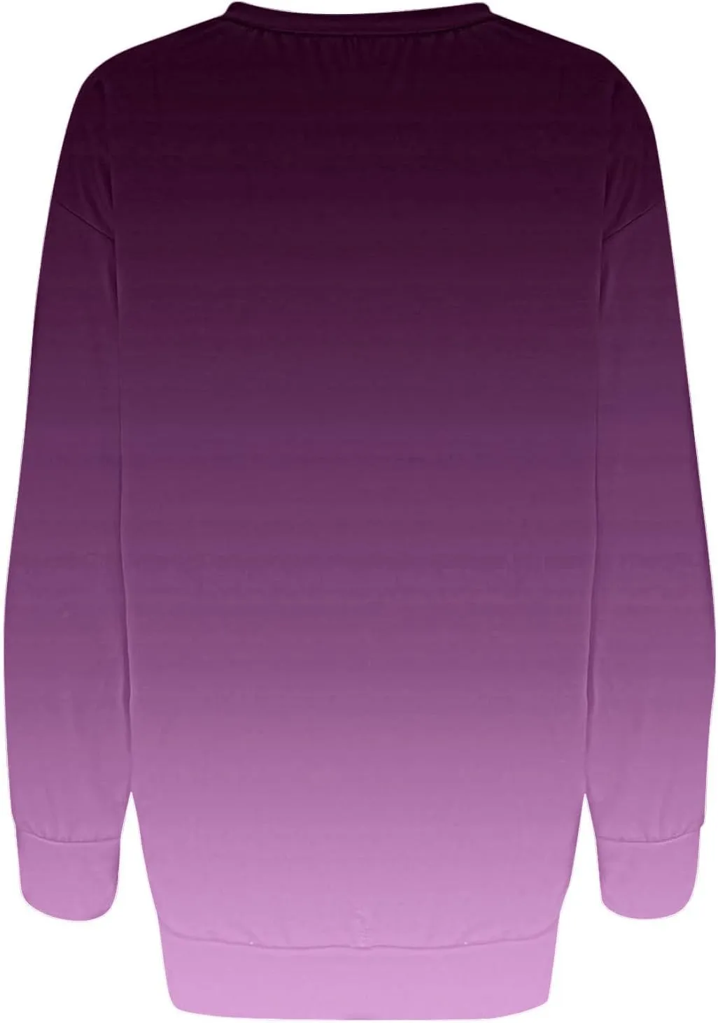 Womens Fall Fashion Sweatshirt Long Sleeve Crewneck Graphic Pullover Trendy Gradient Color Tops Comfort Winter Clothes