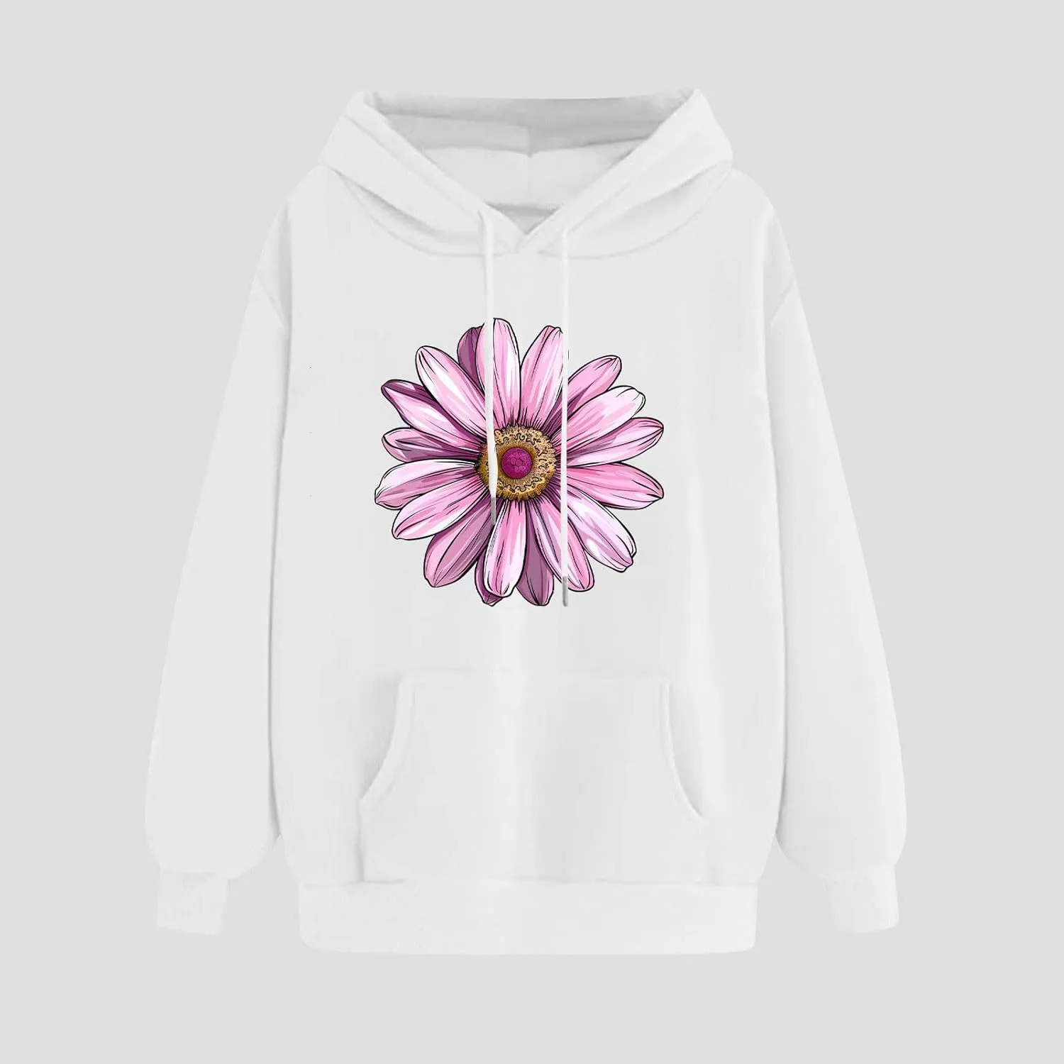 Womens Graphic Hoodies Casual Loose Long Sleeve Oversized Sweatshirts Winter Fashion Outfits 2024 With Pockets