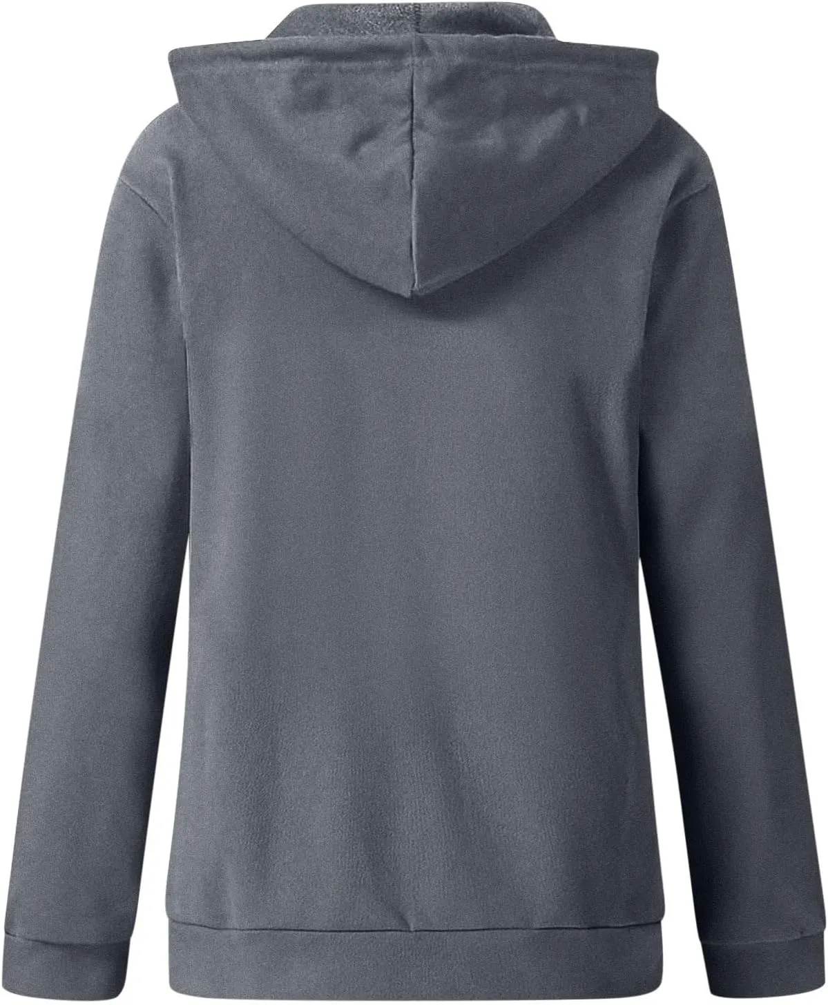 Womens Hoodies Zip Up Long Sleeve Fall Oversized Sweatshirts Fleece Soft Jacket With Pockets 2024 Fashion Clothes