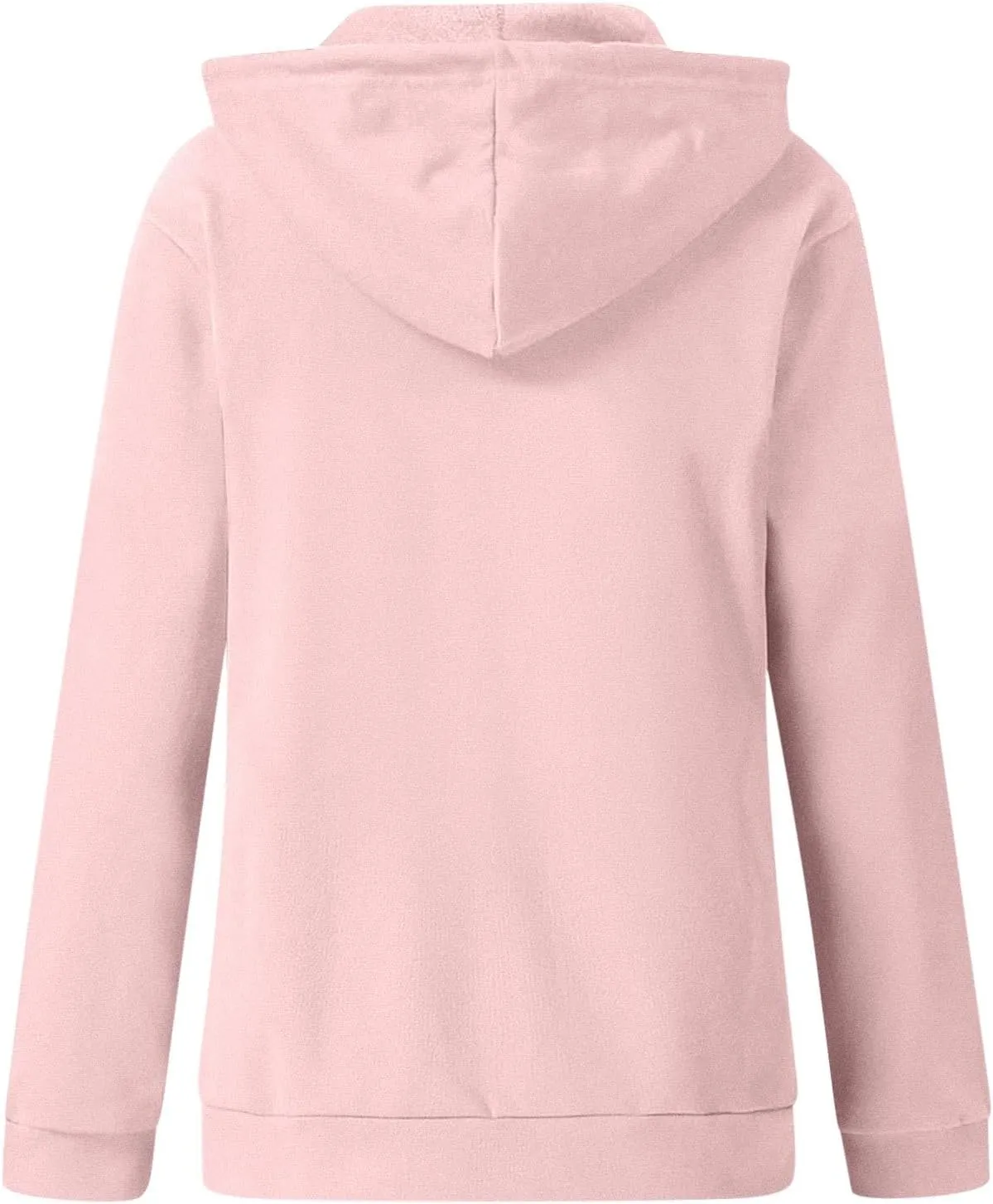 Womens Hoodies Zip Up Long Sleeve Fall Oversized Sweatshirts Fleece Soft Jacket With Pockets 2024 Fashion Clothes
