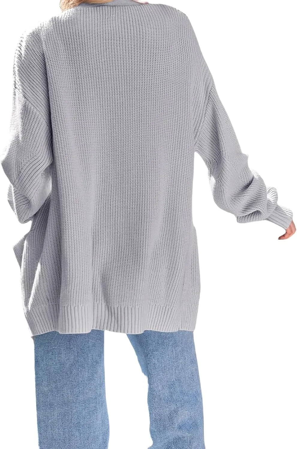 Womens Oversized Cardigans Long Sleeve Open Front Knit Sweaters Fall Trendy Jacket Clothes