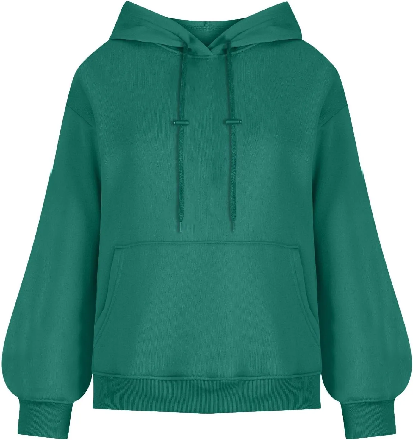 Womens Oversized Hoodies Fall Basic Casual Fleece Sweatshirts 2024 Preppy Drawstring Pullover with Kangaroo Pocket