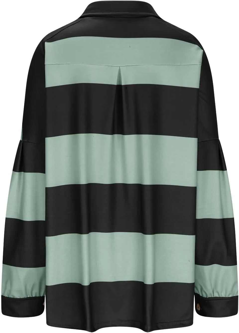Women's Oversized Sweatshirt Button Striped Graphic Print Pullover Tops Casual Comfy Fashion Sweatshirts