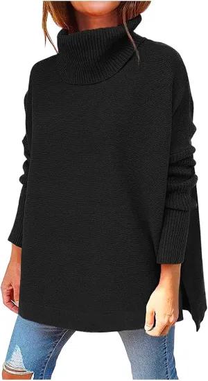 Womens Sleeve Loose Shoulder The Casual Off Pullover Long Knitted Sweater Women's Blouse Pullover Sweater Jacket