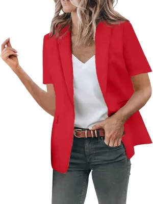 Womens Temperament Button Vest Cardigan Sleeveless Open Front Blazer Casual Lightweight Pocket Jacket Daily Work Suits