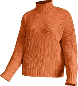 Womens Turtleneck Oversized Long Sleeve Fall Sweater 2023 Plus Size Tunic Pullover Mock Neck Sweaters Ribbed Knit Tops