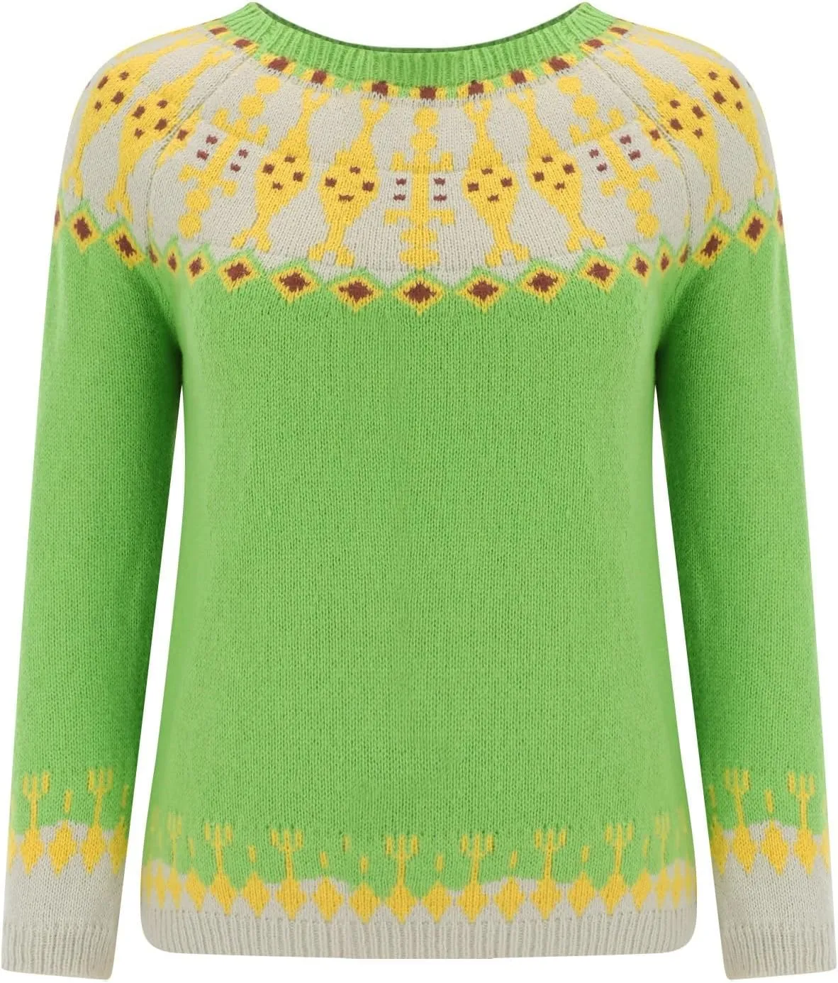 Womens Valentines Day Knitted Fair Isle Print Retro Sweater Long Sleeve Crewneck Sweater Fall Sweaters for Women 2024