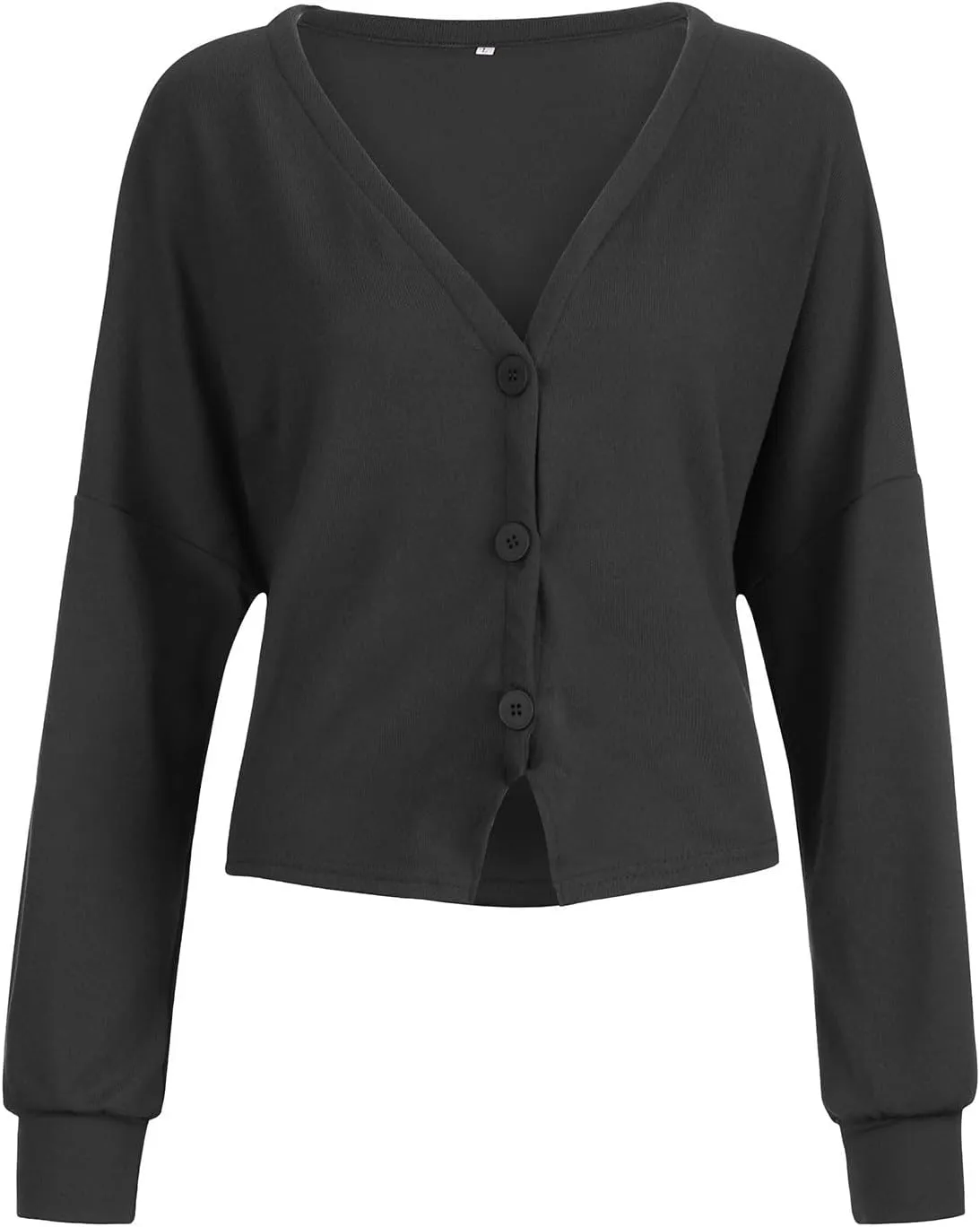 Women's Vintage Preppy Cable Knit Cardigan Sweather Casual Plain Artistic Aesthetic Oversized Crop Jacket Tops Clothes