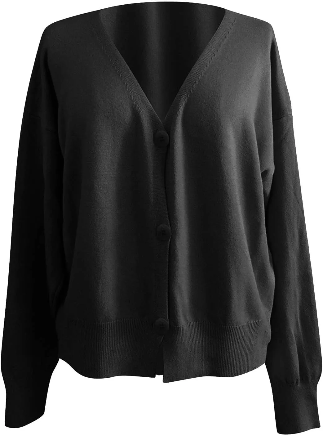 Women's Vintage Preppy Cable Knit Cardigan Sweather Casual Plain Artistic Aesthetic Oversized Crop Jacket Tops Clothes