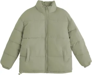 Womens Winter Quilted Jackets 2024 Long Sleeve Full Zip Puffer Jacket Coats with Pockets