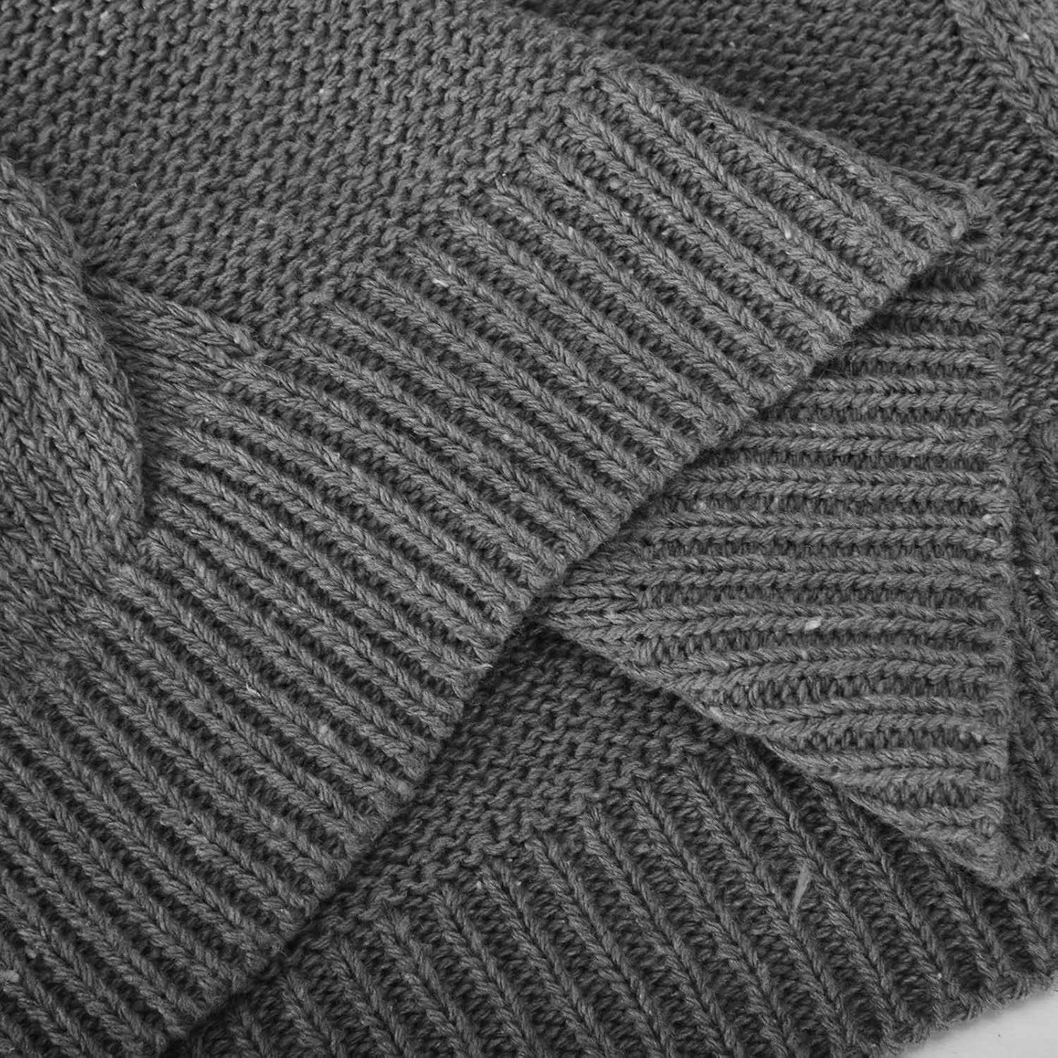 Women's Winter Warm Long Sleeve Turtleneck Oversized Sweater Trendy Casual Solid Color Loose Cable Knit Pullover Tops