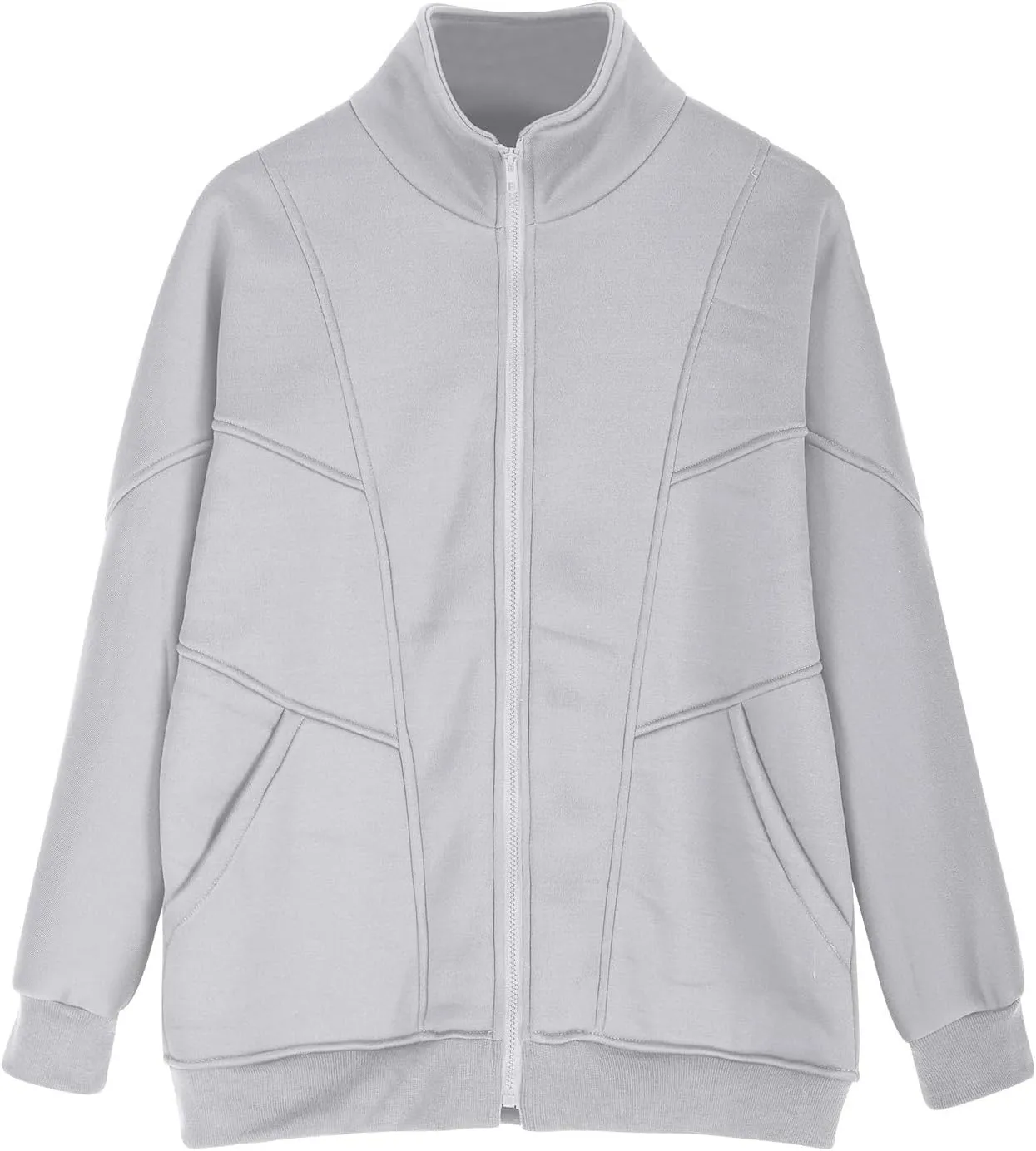 Womens Zip Up Hoodies Oversized Fleece Sweatshirts Jackets With Pockets 2024 Y2k Fashion Winter Fall Casual Outfits