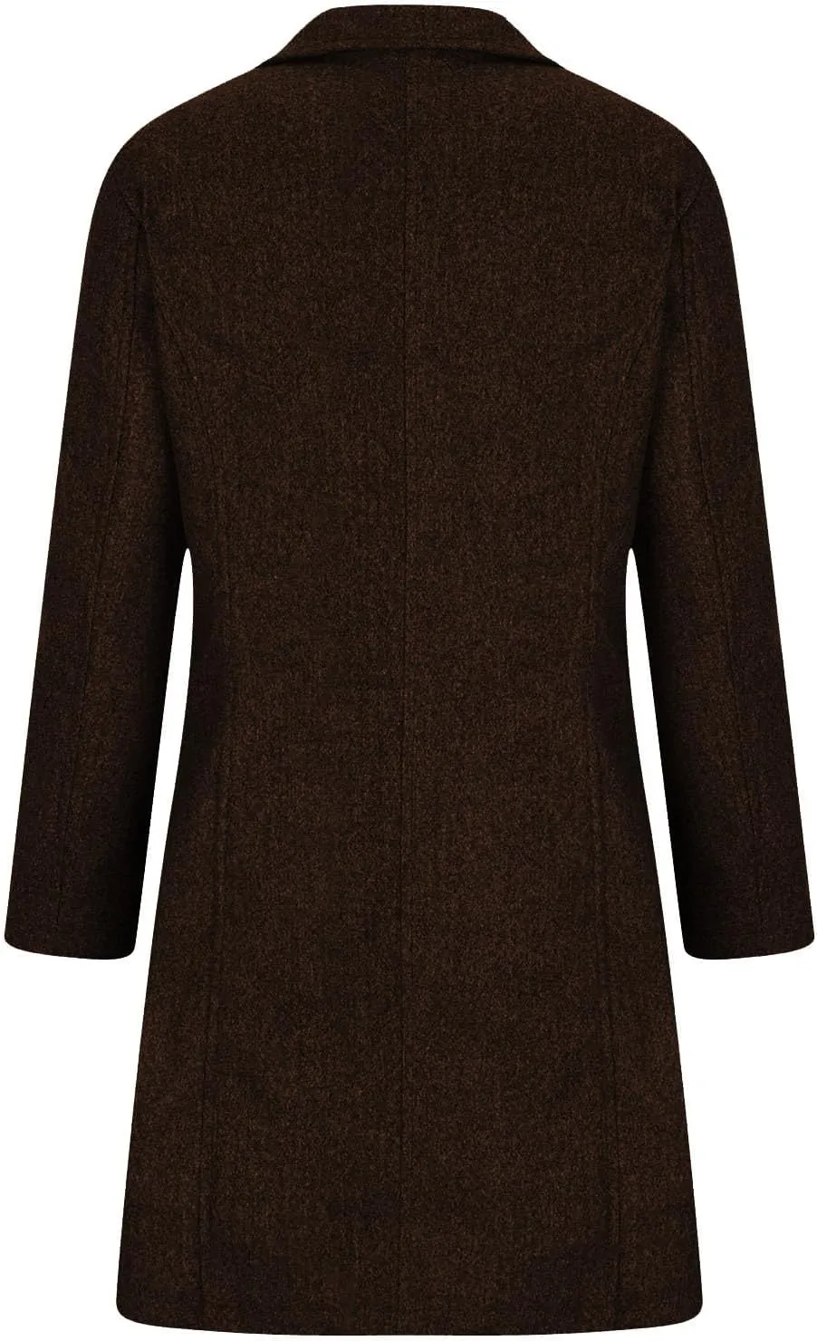Wool Blend Coat for Women 2024 Single Breasted Peacoat Plus Size Trench Coats Tops Long Winter Cardigan with Pockets