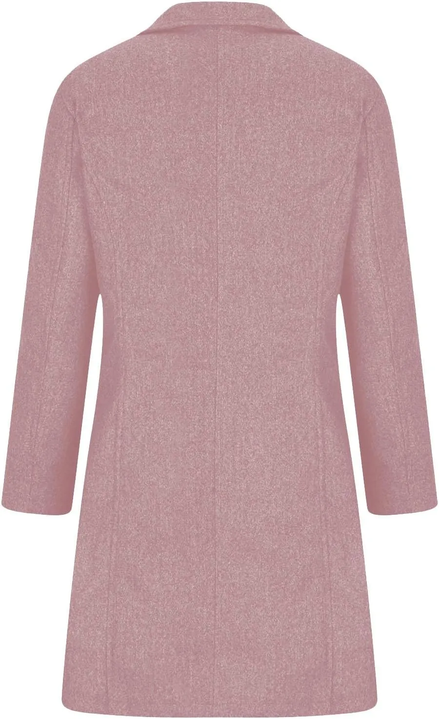 Wool Blend Coat for Women 2024 Single Breasted Peacoat Plus Size Trench Coats Tops Long Winter Cardigan with Pockets