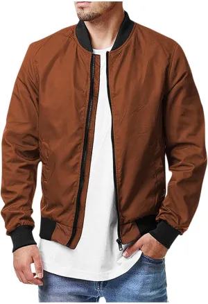Ymosrh Mens Coats and Jackets Big Tall Spring Fall Causal Softshell Windbreaker Coat Outerwear Jackets for Men