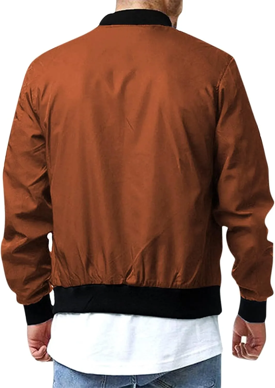 Ymosrh Mens Coats and Jackets Big Tall Spring Fall Causal Softshell Windbreaker Coat Outerwear Jackets for Men