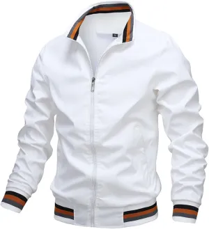 Ymosrh Mens Coats and Jackets Casual Jacket Men's Spring Autumn Sports Solid Color Coat Men Winter Jackets