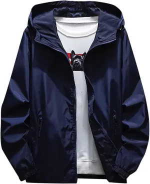 Ymosrh Mens Coats and Jackets Winter Autumn Casual Color Plus Size Hoodie Zipper Outdoor Sport Coat Jackets Fashion