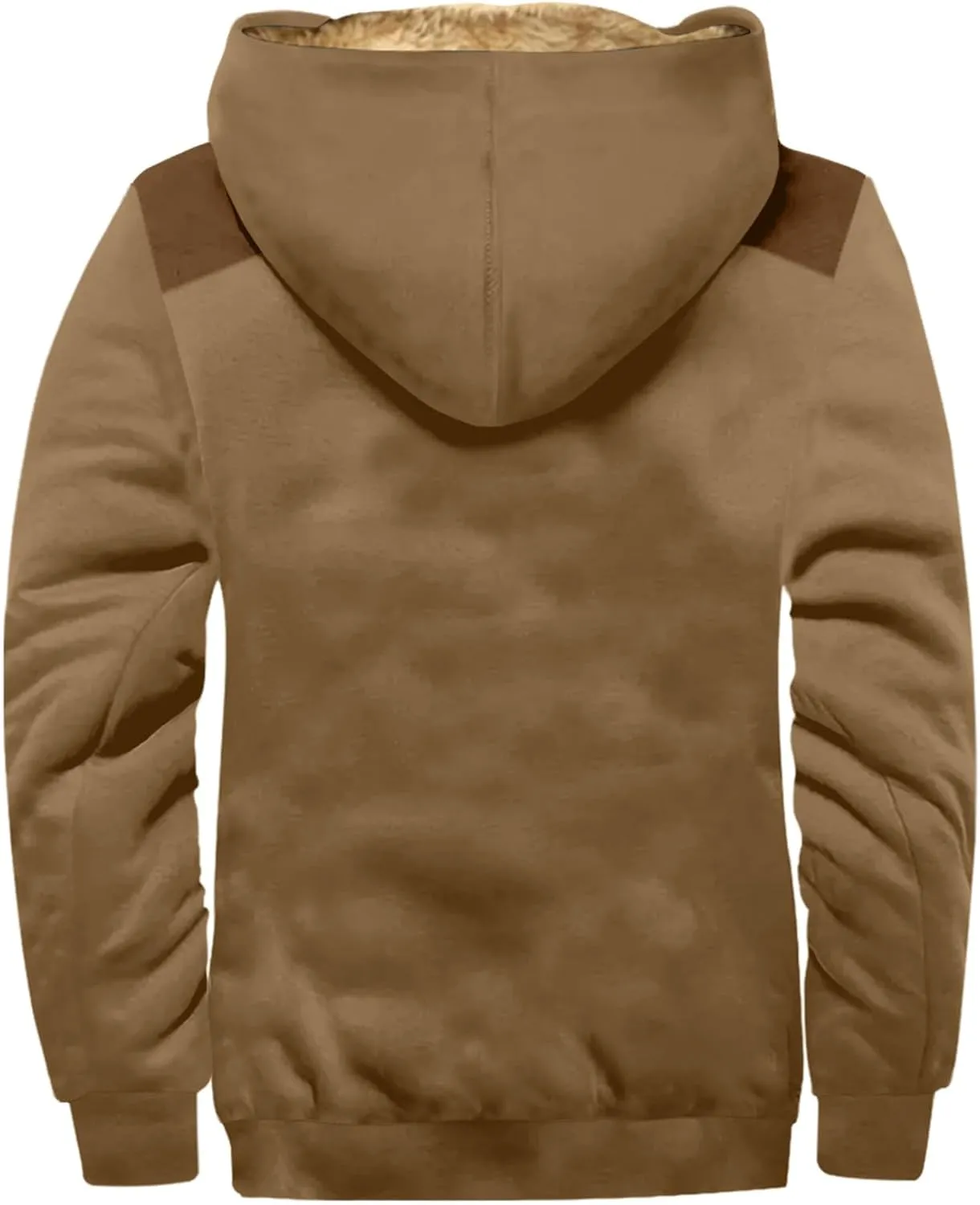 Ymosrh Men's Hooded Work Jacket Lined Fleece Military Cargo Jackets Warm Coat Outerwear Hoodies Work Coats Jacket, M-7XL