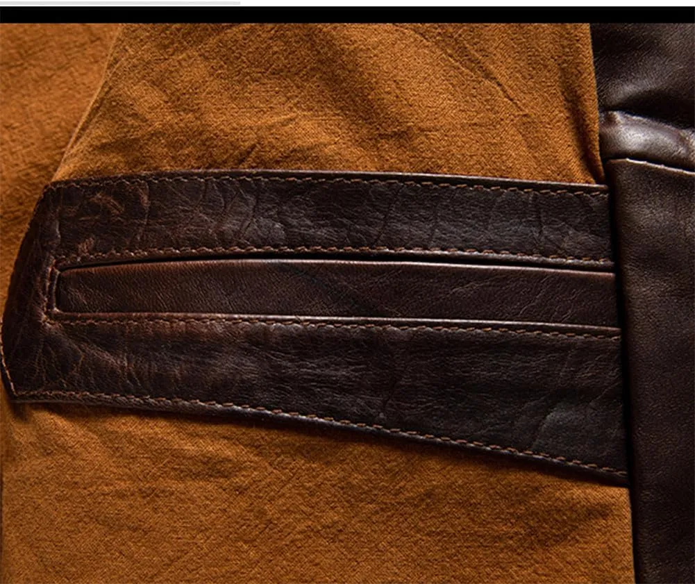 Youllyuu Vintage Cowhide Leather Distressed Motorcycle Jackets Men Genuine Leather Zipper Overcoats
