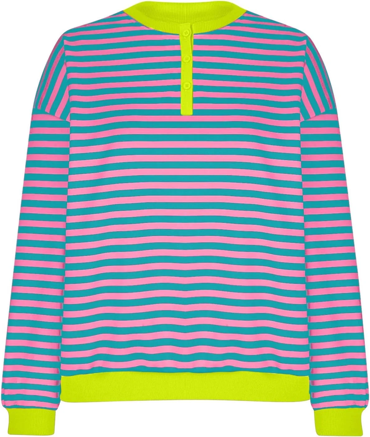 ZDRZK Striped Oversized Sweatshirt Women Long Sleeve Star Graphic Tee Shirts Crewneck 2024 Fall Loose Pullover Clothes
