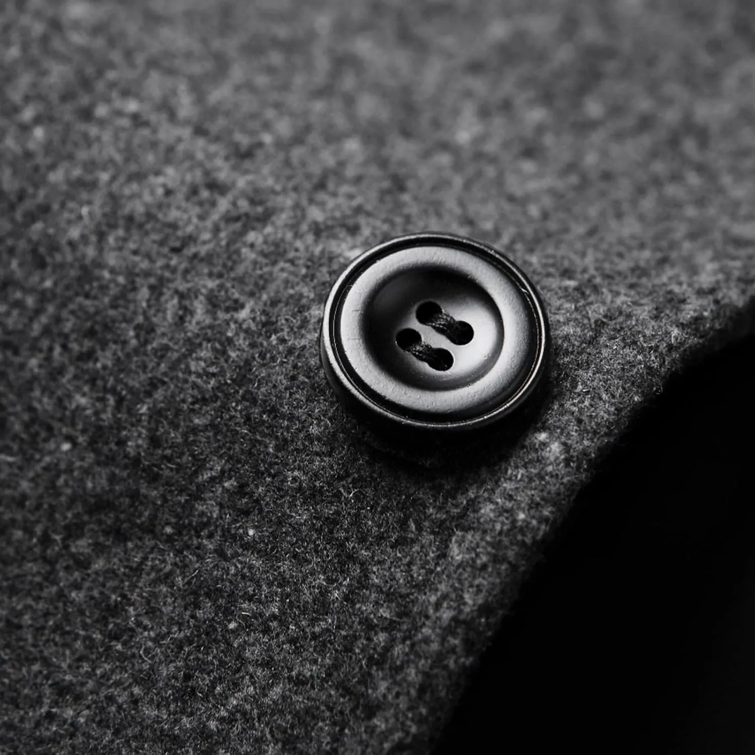 Zeiyignr Men's Classic Wool Trench Coat Single Breasted Mid Long Wool Blend Top Pea Coats Jackets Business Casual Overcoat
